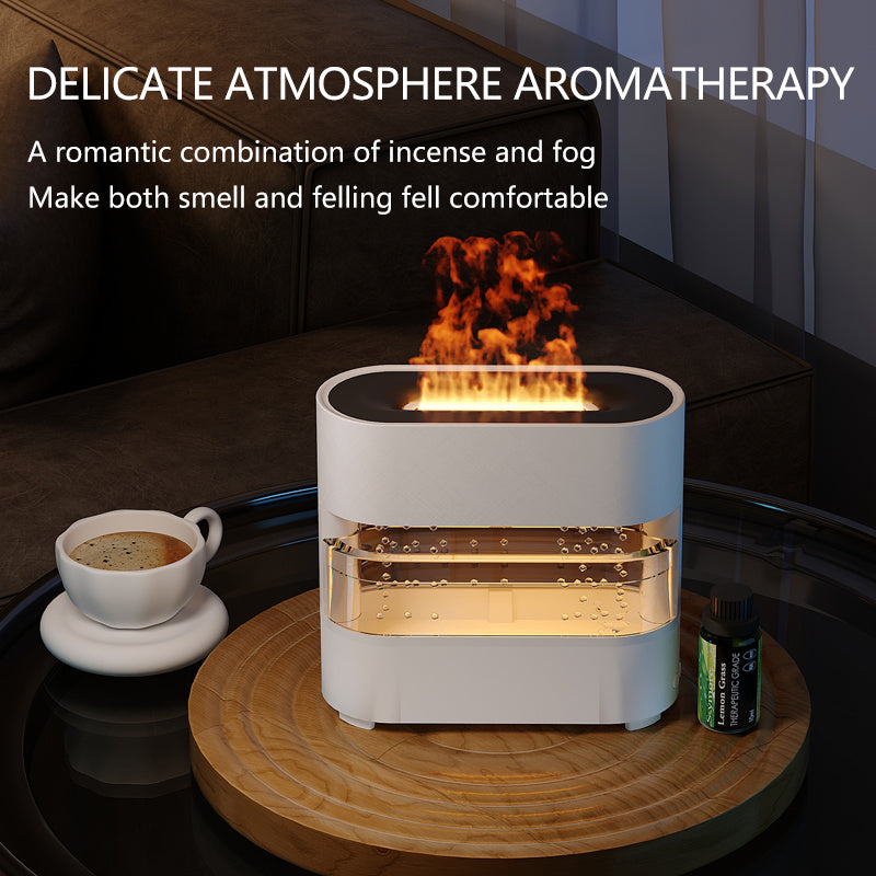 Rain Cloud Flame Humidifier & Aroma Diffuser with Remote Control