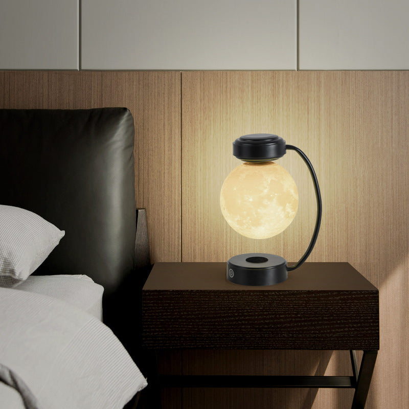 Maglev Night Lamp - Modern Magnetic Suspension Design, Trichromatic Light