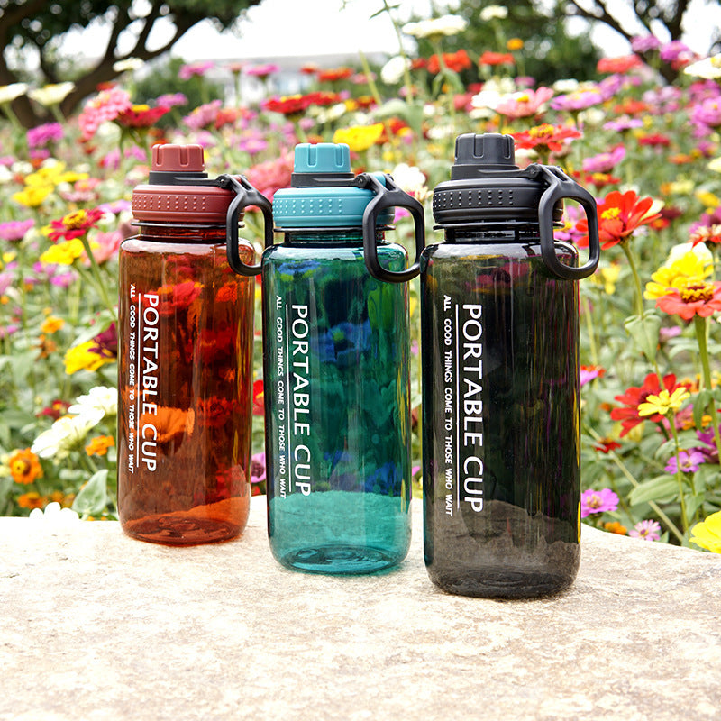 Plastic Sports Water Bottle With Mobile Phone Bracket