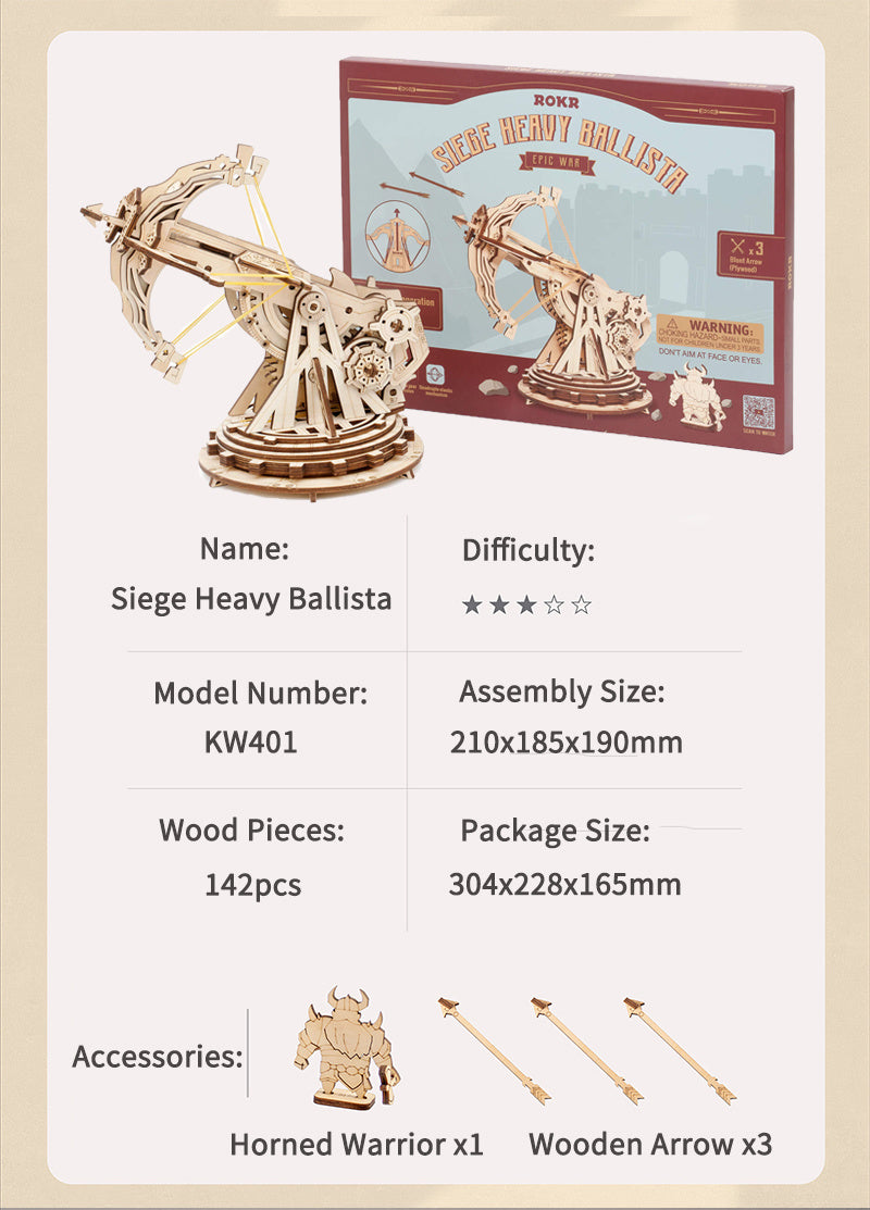 Heavy Ballista 3D Wooden Puzzle