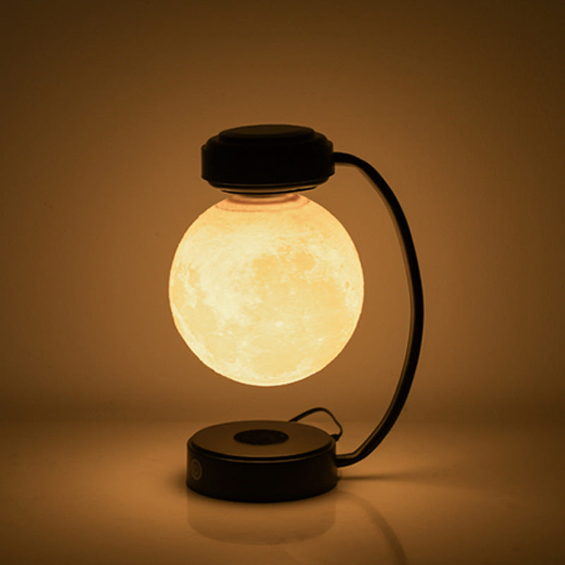 Maglev Night Lamp - Modern Magnetic Suspension Design, Trichromatic Light