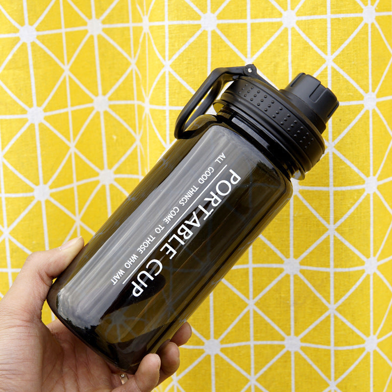 Plastic Sports Water Bottle With Mobile Phone Bracket