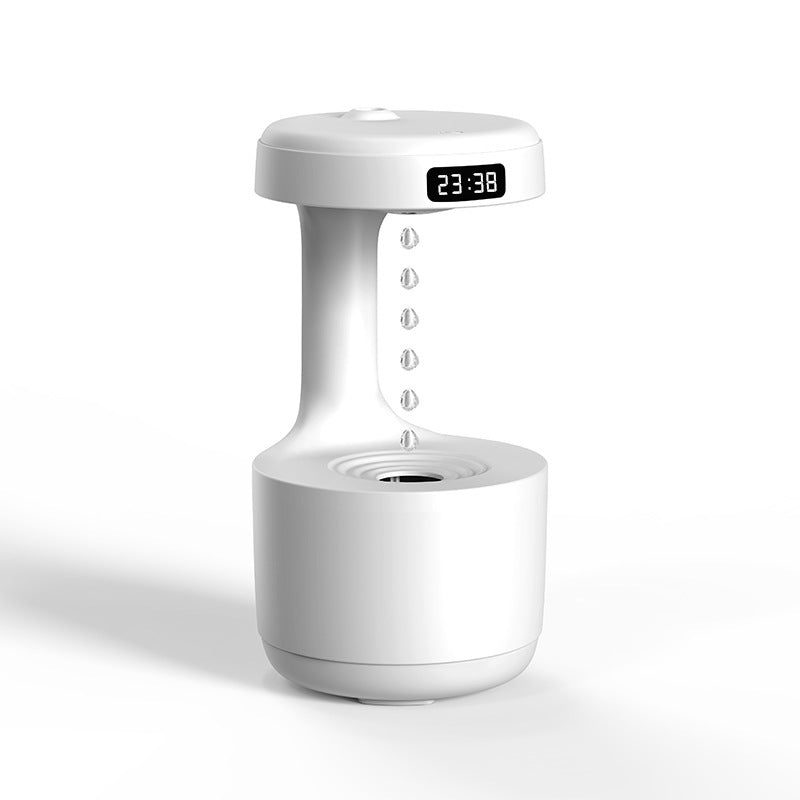 Anti-Gravity Ultrasonic Humidifier - White, Nano-Fine Mist, USB Powered