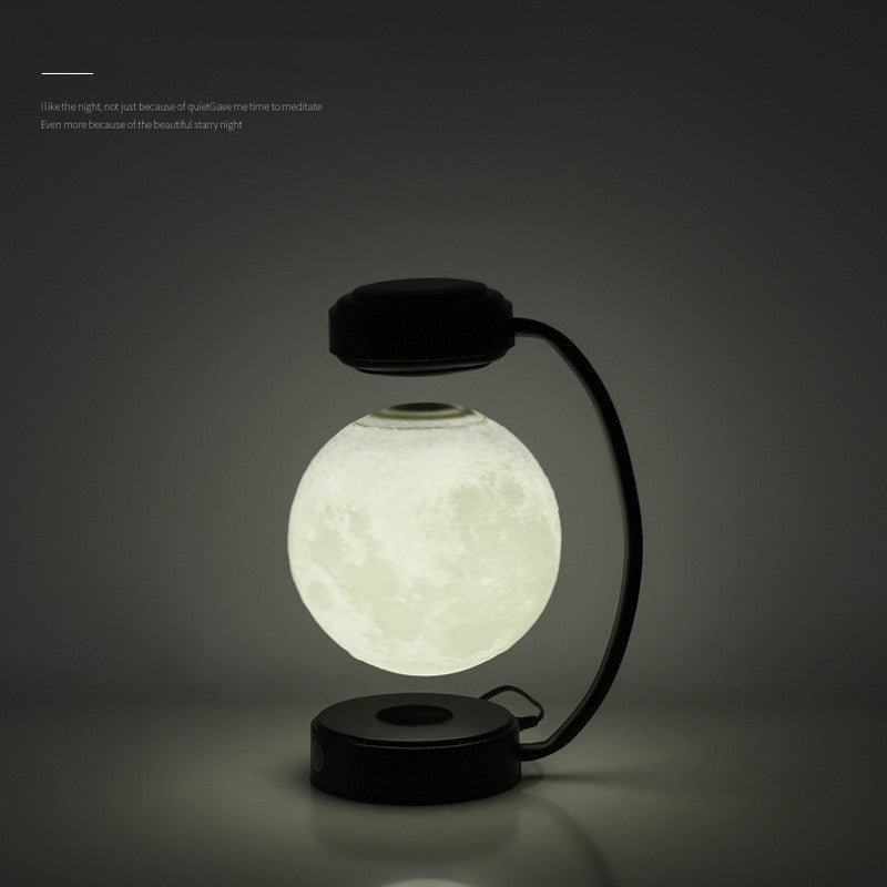 Maglev Night Lamp - Modern Magnetic Suspension Design, Trichromatic Light