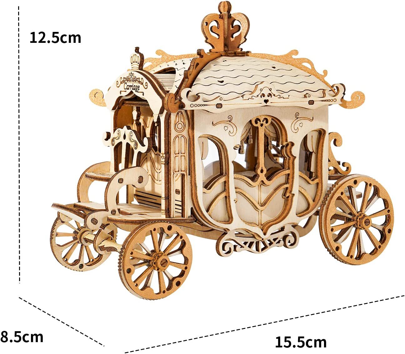 DIY Wooden Model Kit with Detailed English Instructions