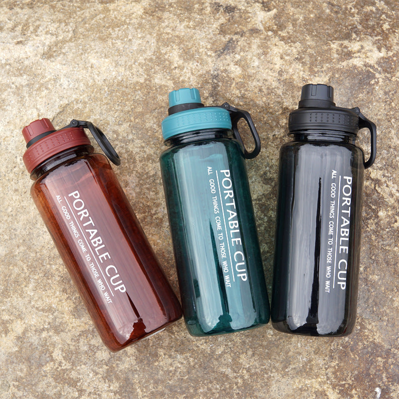 Plastic Sports Water Bottle With Mobile Phone Bracket